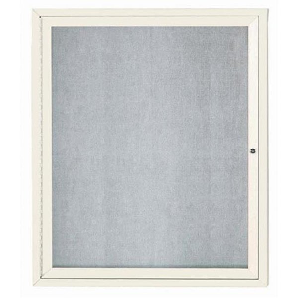 Aarco Aarco Products ODCC3630RIV 1-Door Outdoor Enclosed Bulletin Board - Ivory ODCC3630RIV